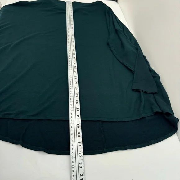 Bryn Walker Dimitri French Terry Knit Draped Neck Dolman Sleeve Oversized Tunic - Picture 12 of 12